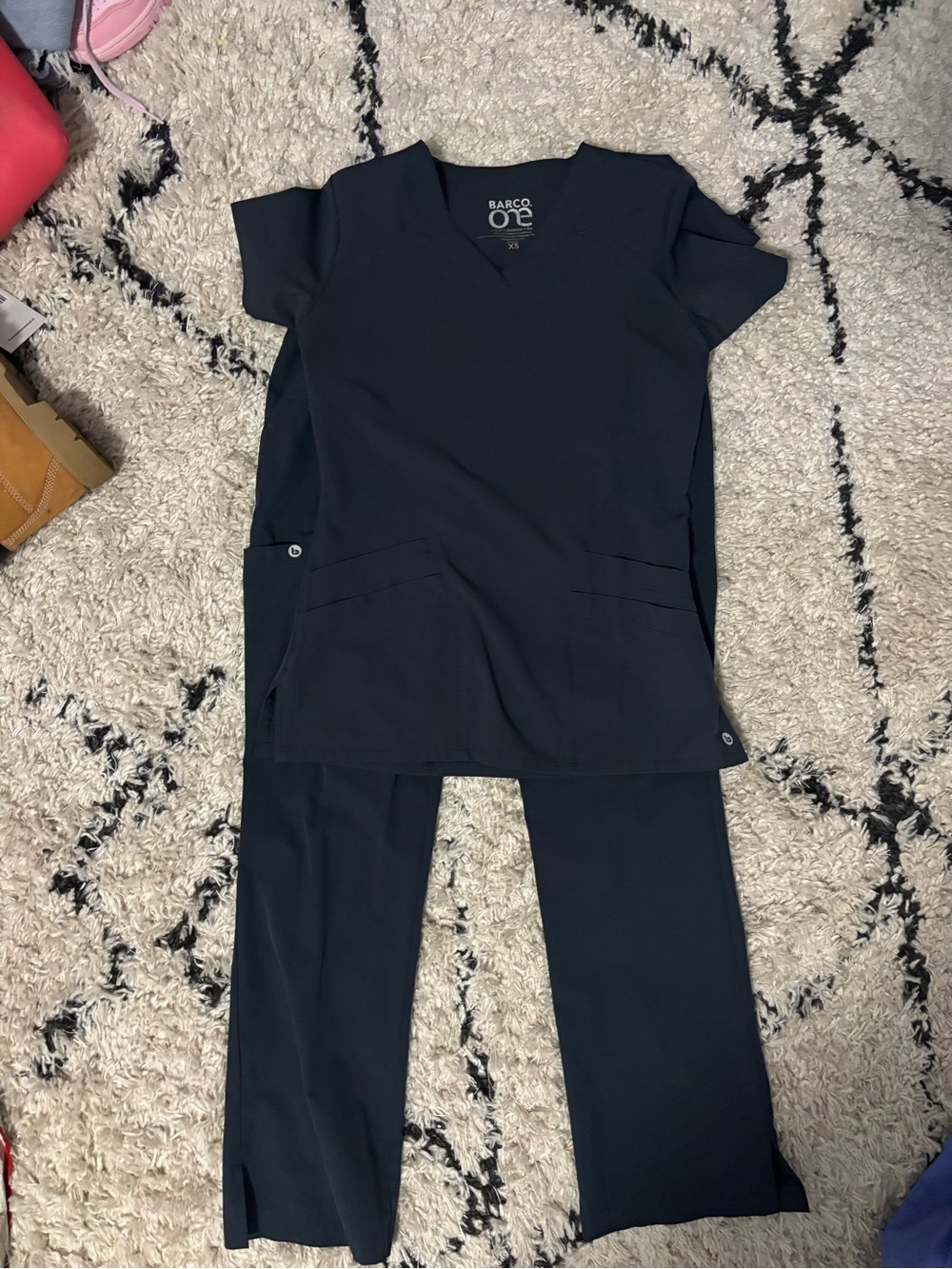 Barco charcoal grey scrub set